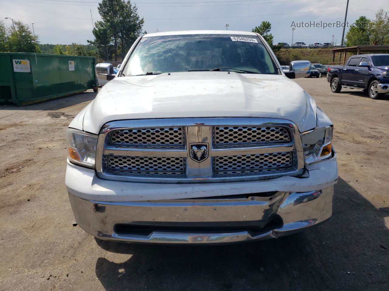 2012 Dodge Ram 1500 Slt White vin: 1C6RD6GP1CS221639