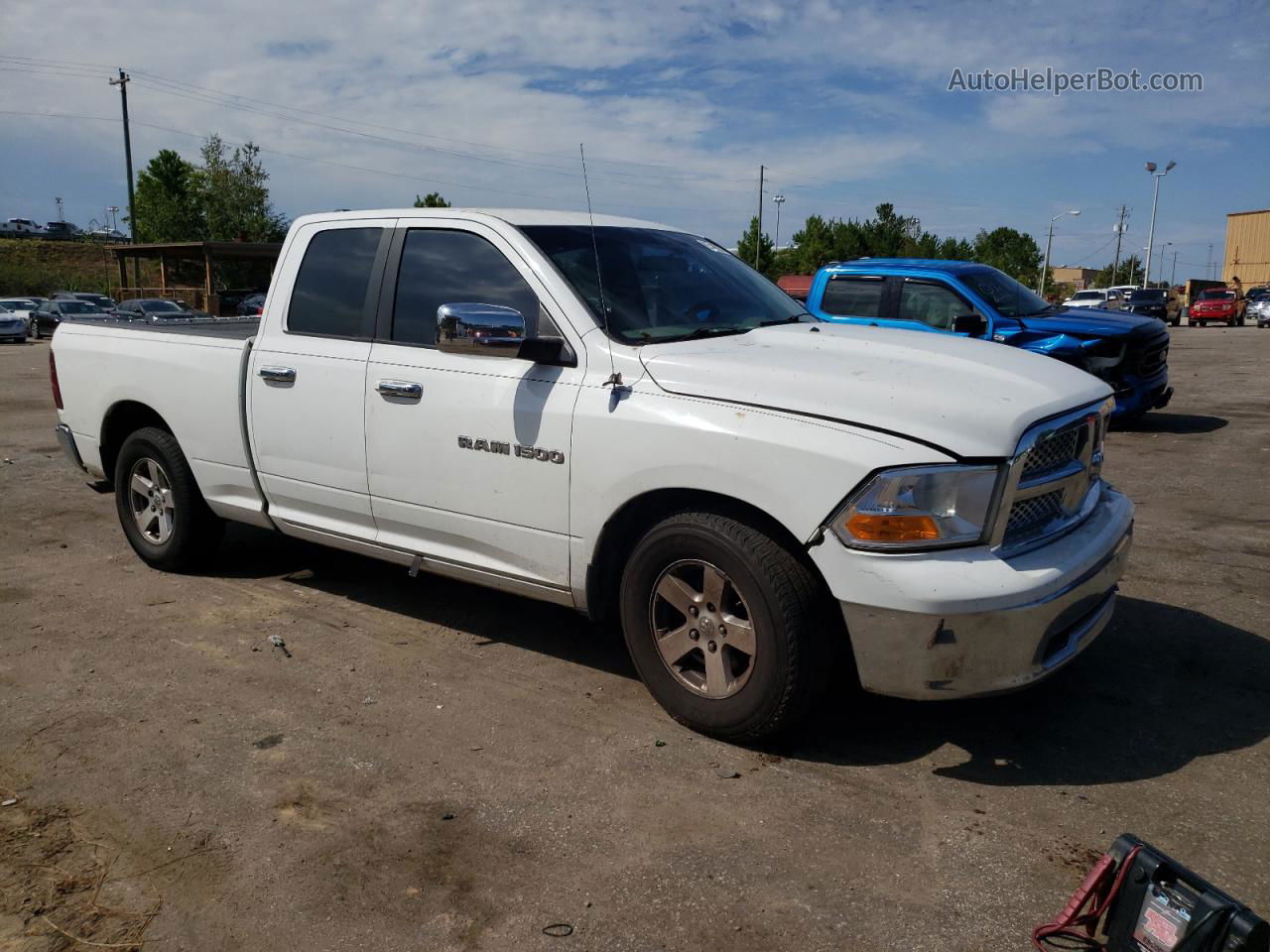 2012 Dodge Ram 1500 Slt White vin: 1C6RD6GP1CS221639