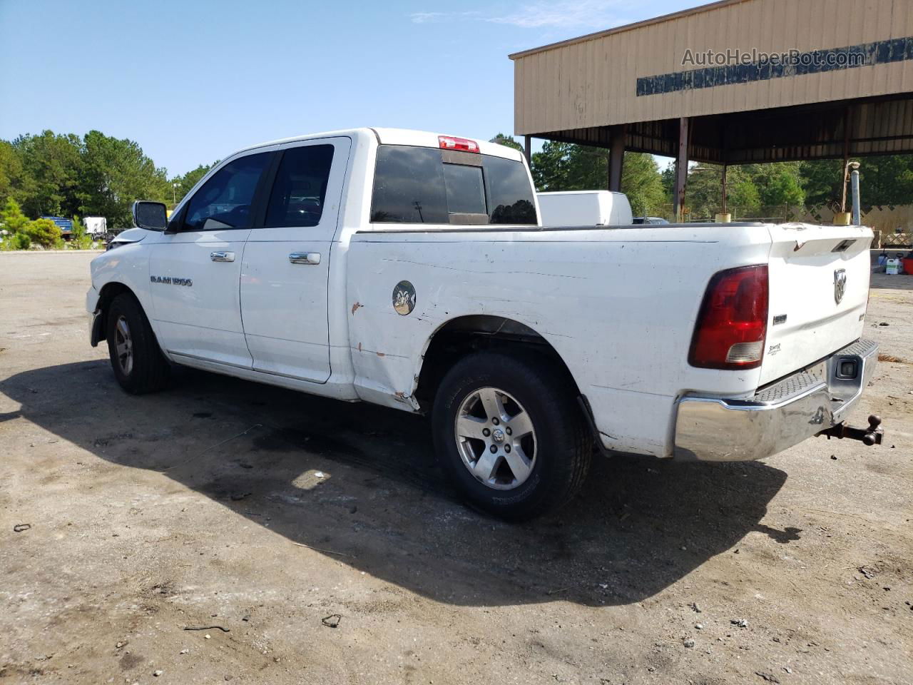 2012 Dodge Ram 1500 Slt White vin: 1C6RD6GP1CS221639