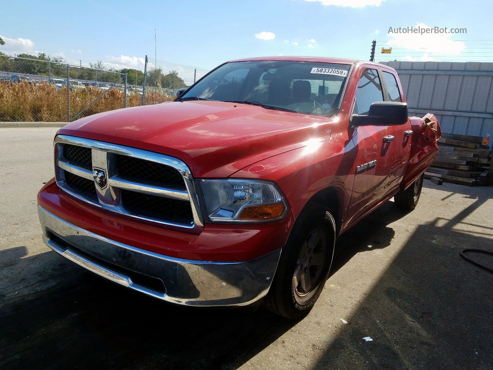 2012 Dodge Ram 1500 Slt Красный vin: 1C6RD6GP4CS225541