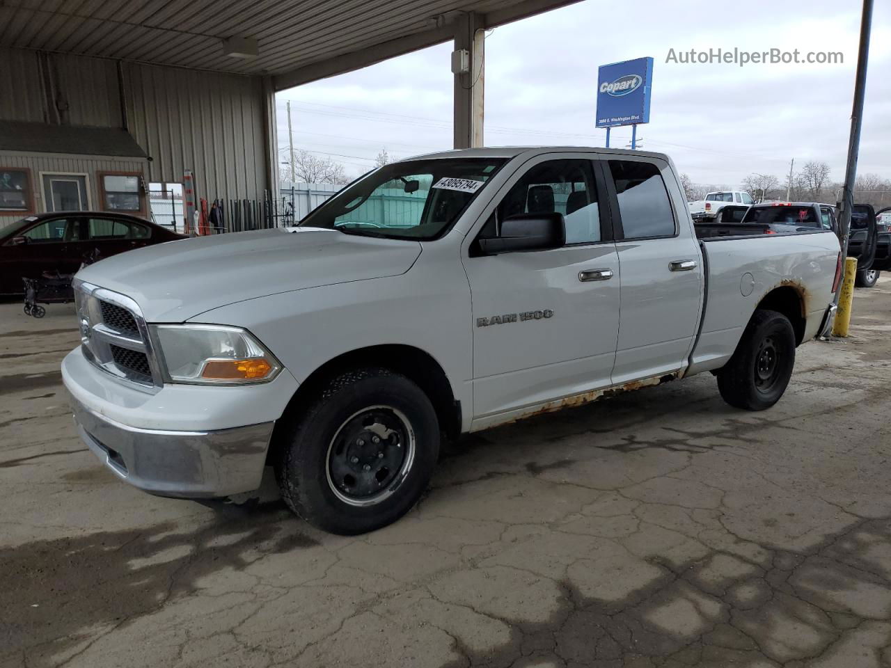 2012 Dodge Ram 1500 Slt White vin: 1C6RD6GPXCS145791