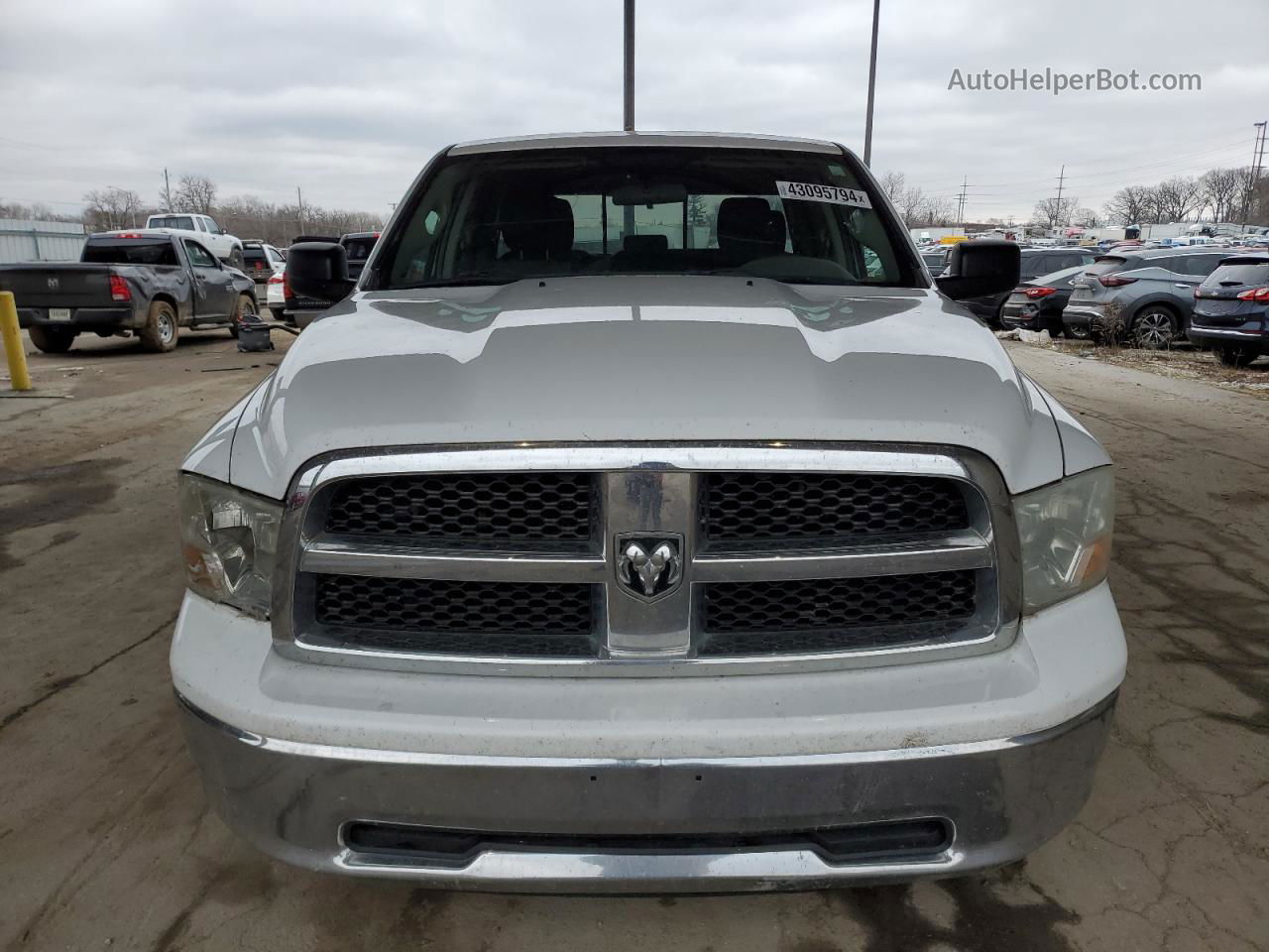 2012 Dodge Ram 1500 Slt White vin: 1C6RD6GPXCS145791