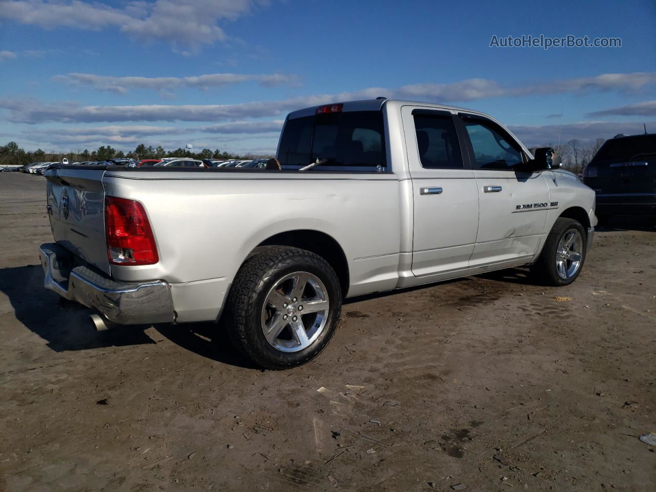 2012 Dodge Ram 1500 Slt Серебряный vin: 1C6RD6GT1CS174013