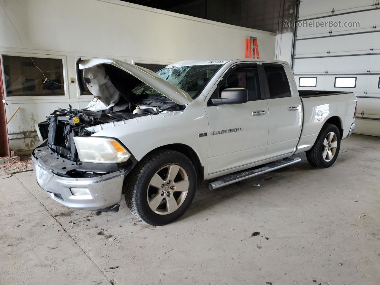 2012 Dodge Ram 1500 Slt White vin: 1C6RD6GT8CS216466