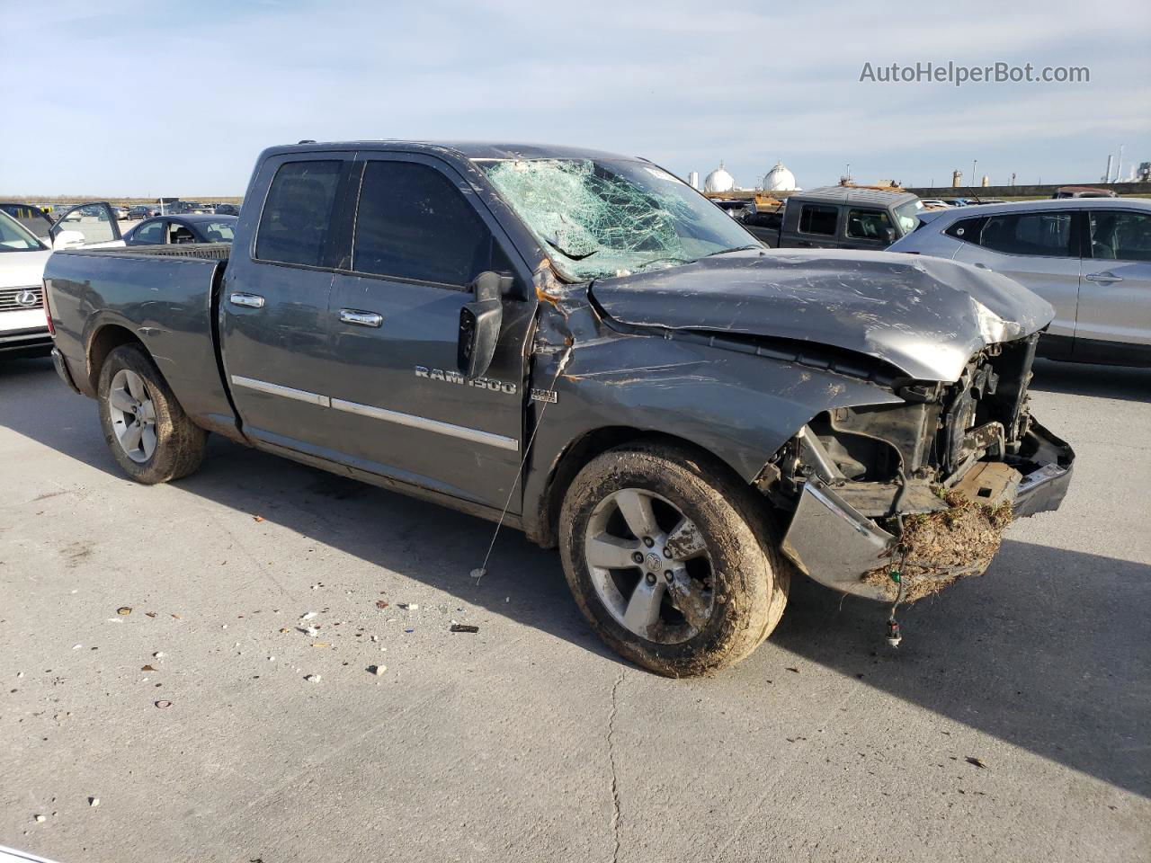 2012 Dodge Ram 1500 Slt Charcoal vin: 1C6RD6GT8CS324263