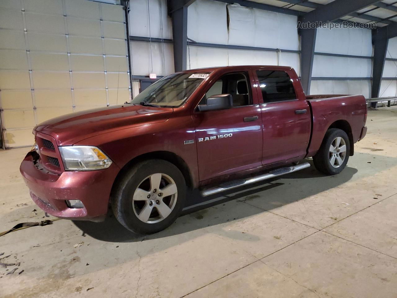 2012 Dodge Ram 1500 St Бордовый vin: 1C6RD6KT5CS170439