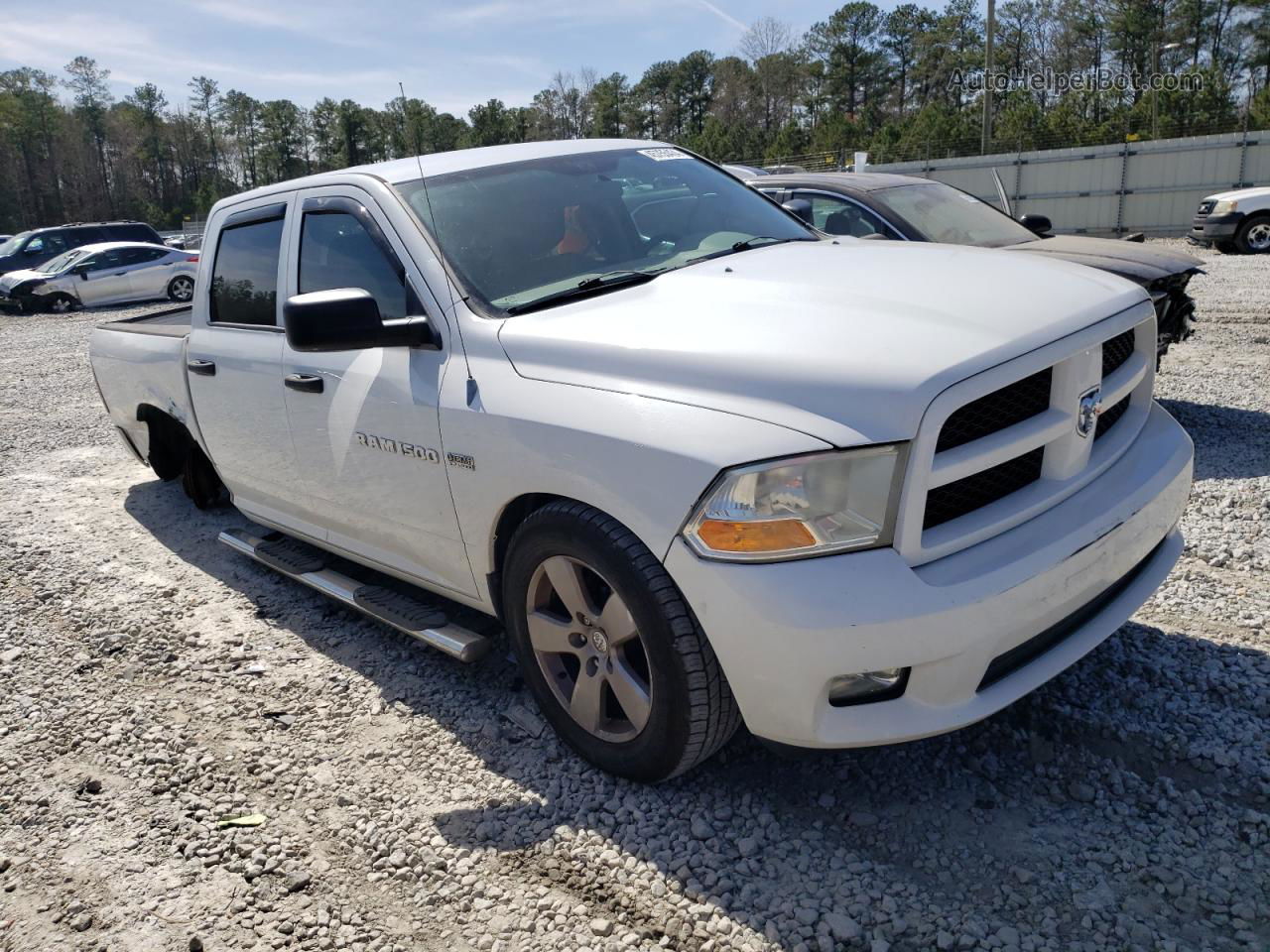 2012 Dodge Ram 1500 St White vin: 1C6RD6KT6CS141290