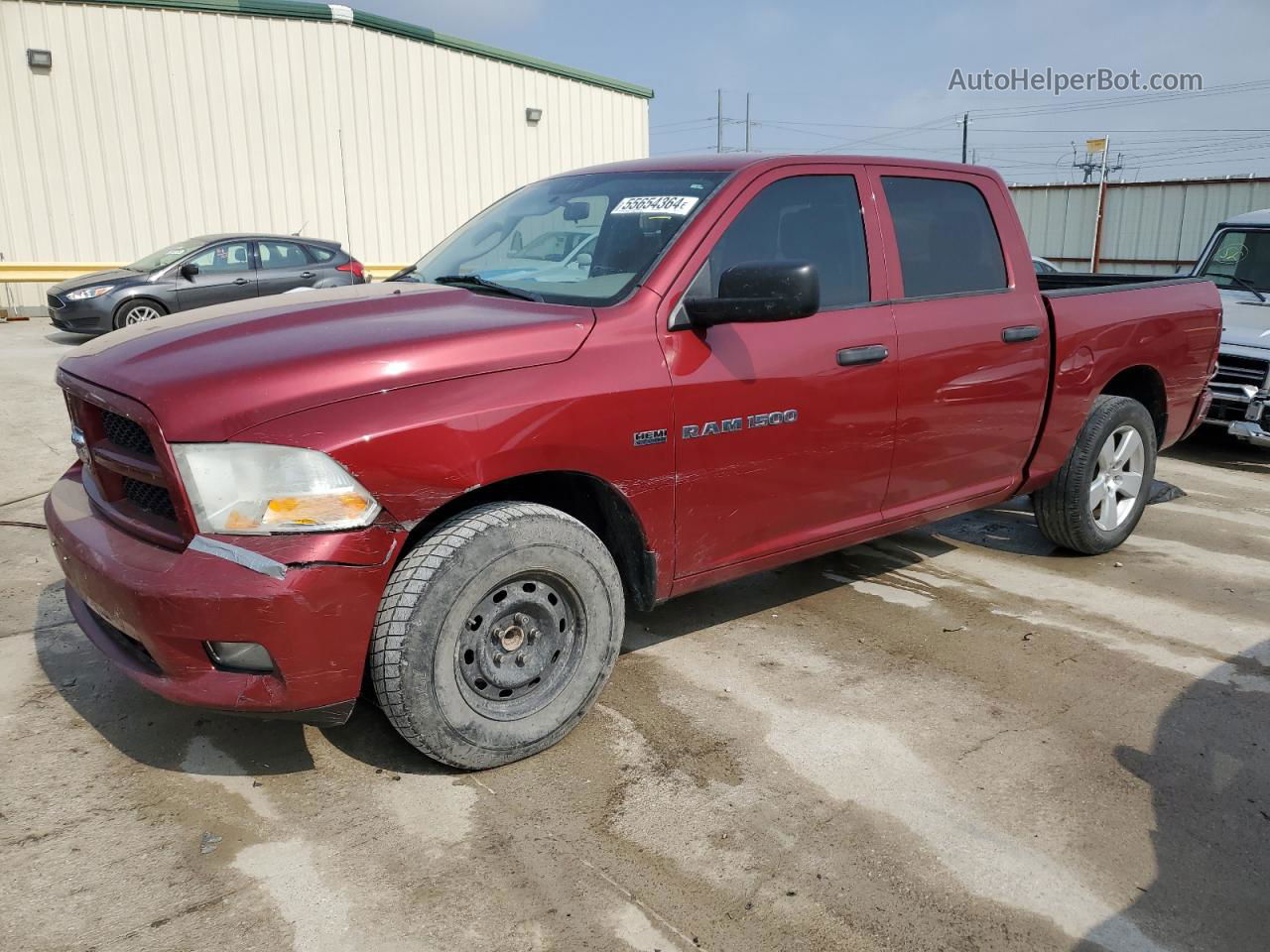 2012 Dodge Ram 1500 St Red vin: 1C6RD6KT8CS237440