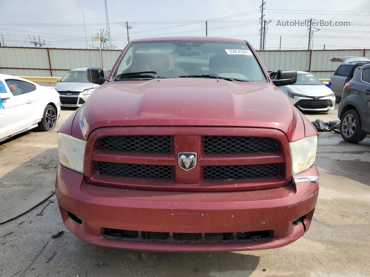 2012 Dodge Ram 1500 St Red vin: 1C6RD6KT8CS237440