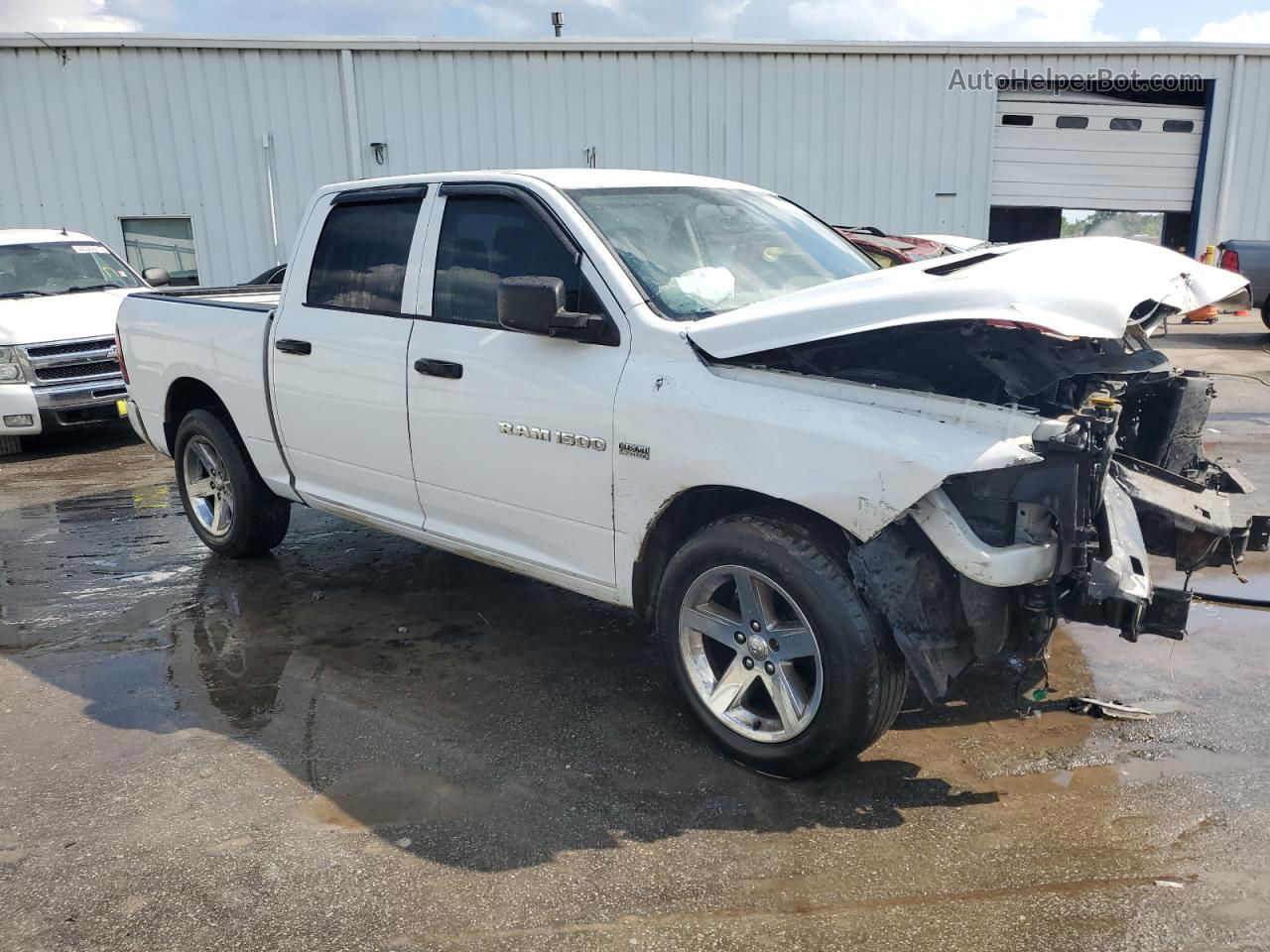 2012 Dodge Ram 1500 St White vin: 1C6RD6KT9CS268583