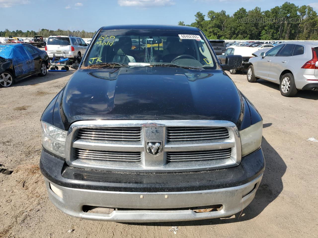 2012 Dodge Ram 1500 Slt Black vin: 1C6RD6LT2CS268651