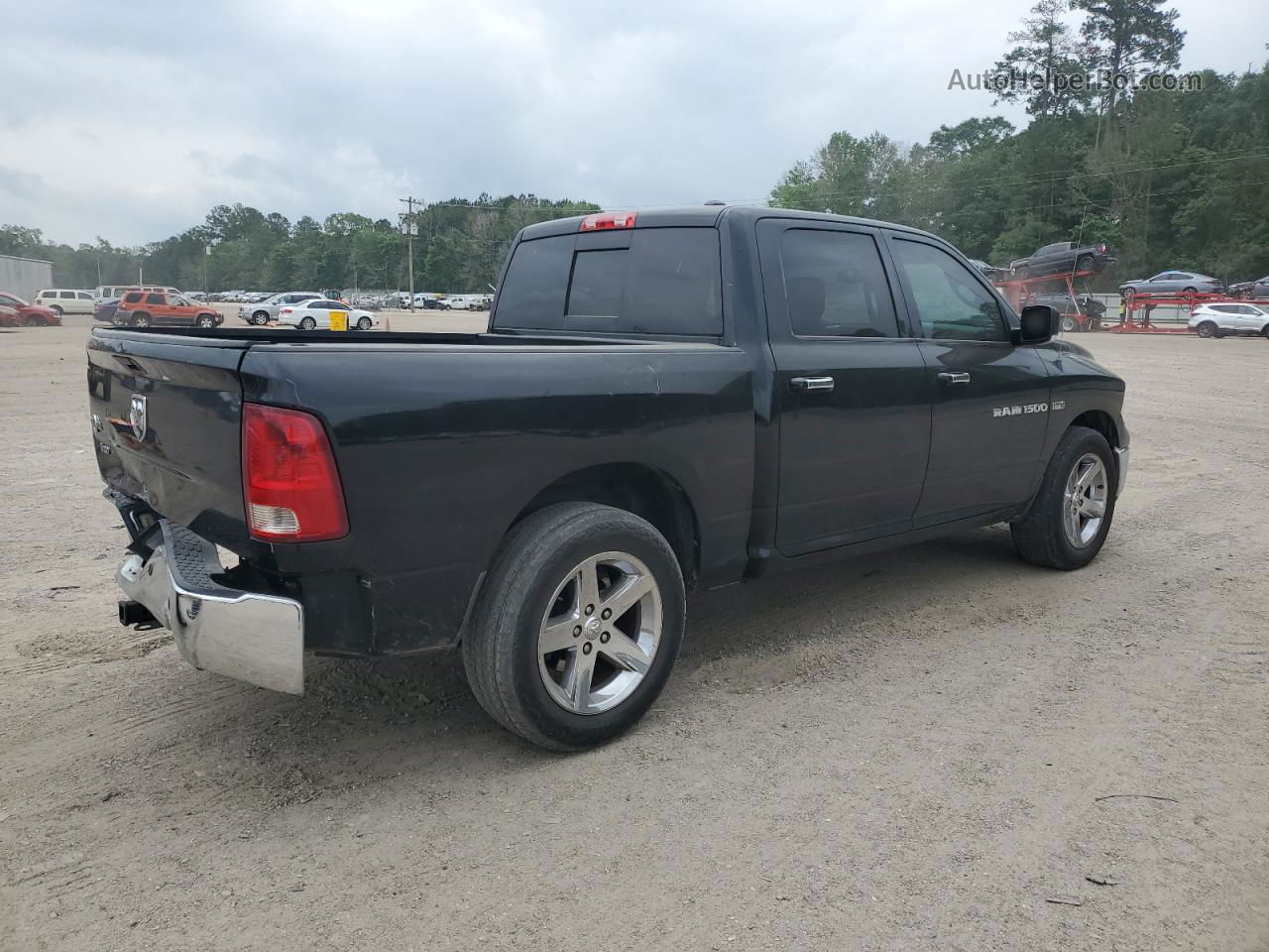 2012 Dodge Ram 1500 Slt Black vin: 1C6RD6LT4CS152836