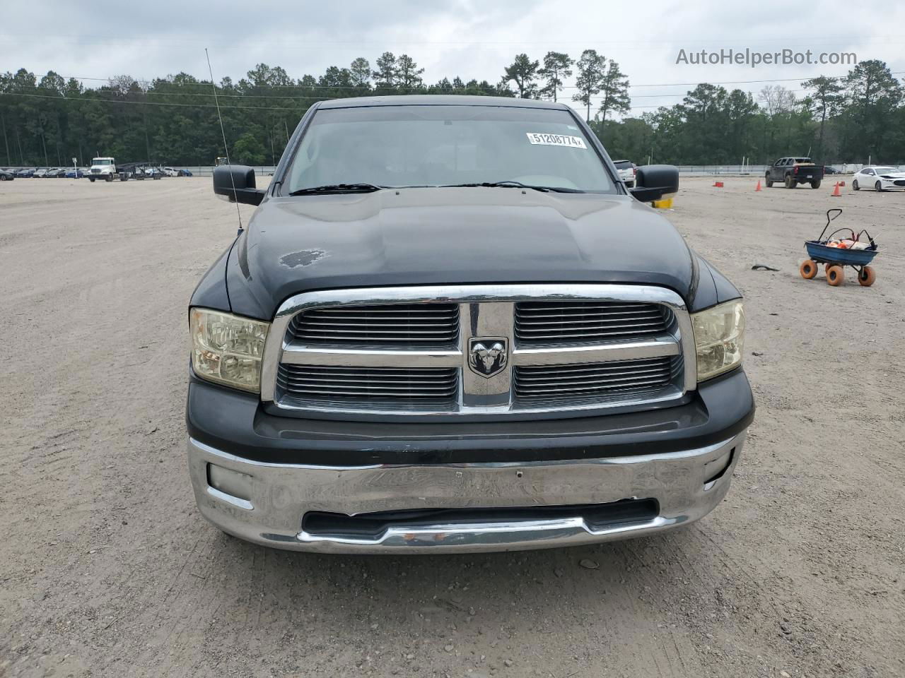 2012 Dodge Ram 1500 Slt Black vin: 1C6RD6LT4CS152836