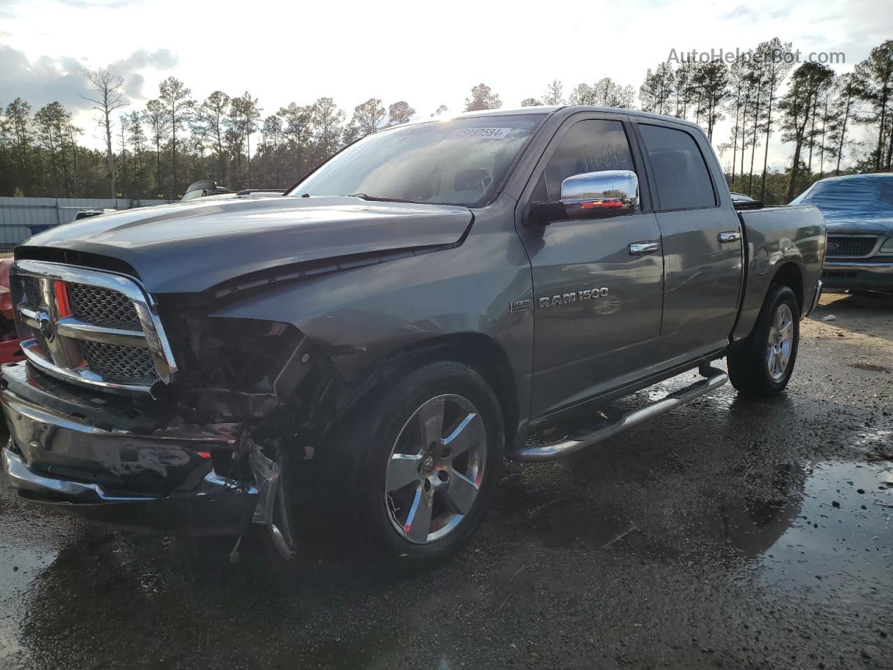 2012 Dodge Ram 1500 Slt Gray vin: 1C6RD6LT5CS281006