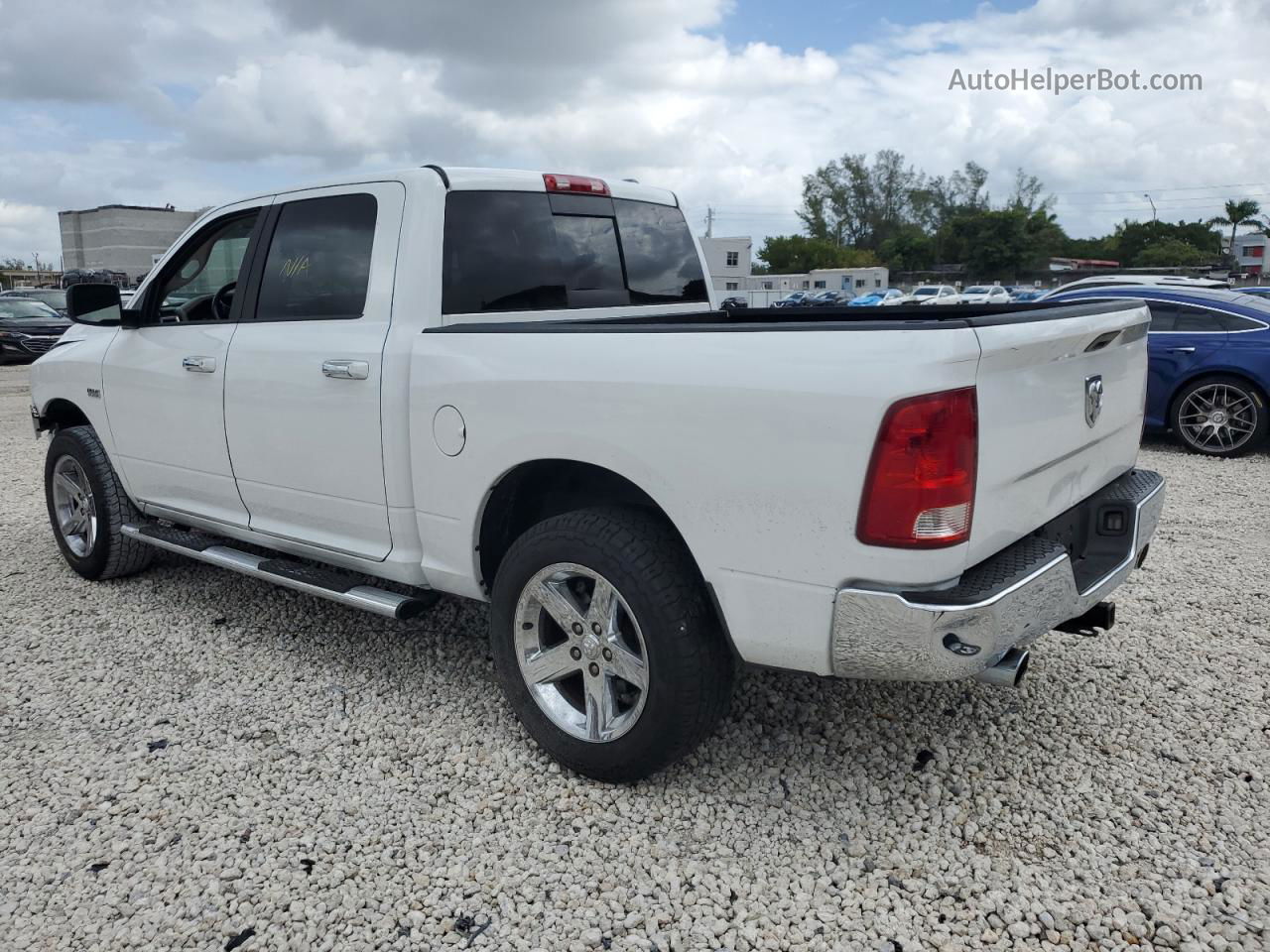 2012 Dodge Ram 1500 Slt White vin: 1C6RD6LT9CS145476