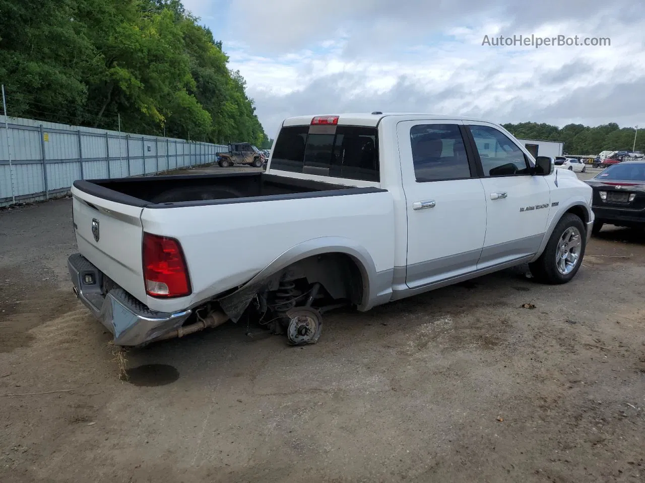 2012 Dodge Ram 1500 Laramie White vin: 1C6RD6NT3CS275248