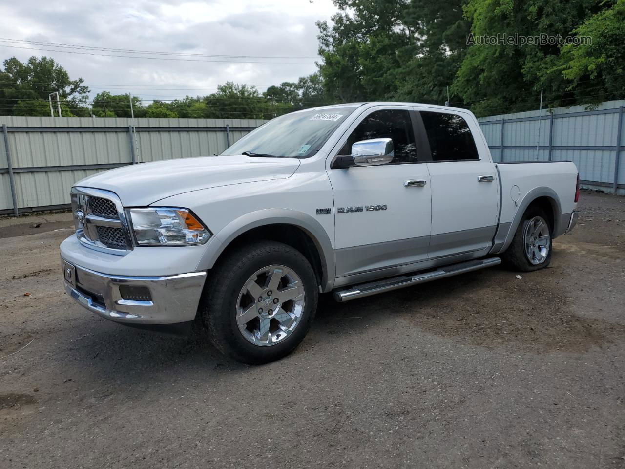 2012 Dodge Ram 1500 Laramie White vin: 1C6RD6NT3CS275248