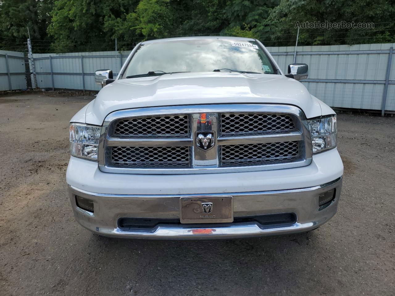 2012 Dodge Ram 1500 Laramie White vin: 1C6RD6NT3CS275248