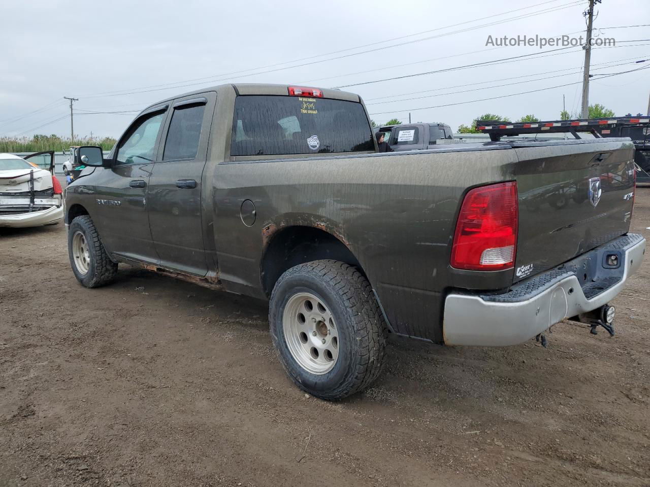 2012 Dodge Ram 1500 St Green vin: 1C6RD7FP6CS128025