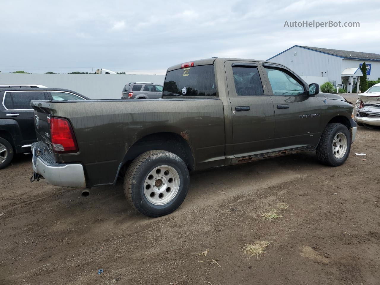 2012 Dodge Ram 1500 St Green vin: 1C6RD7FP6CS128025