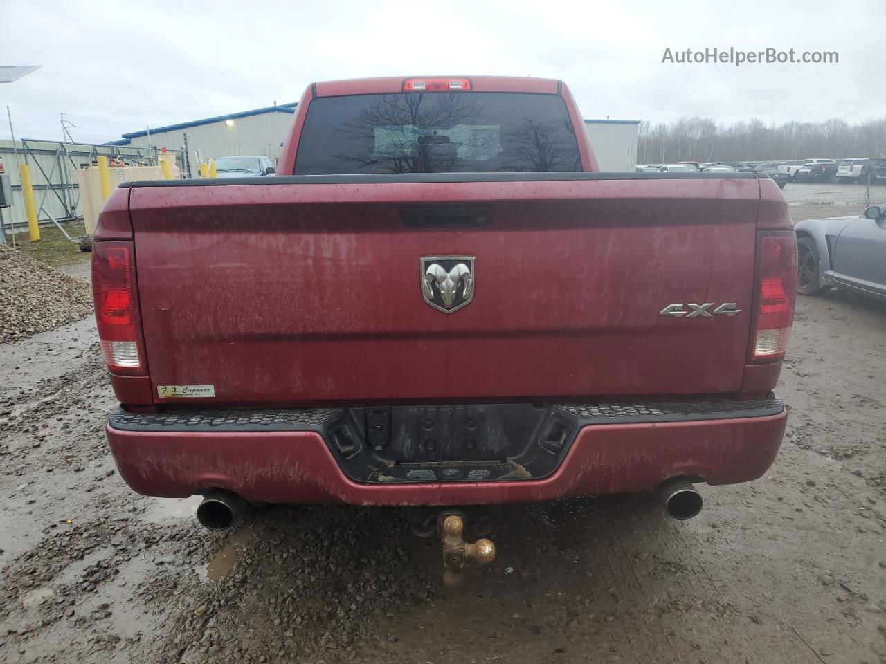 2012 Dodge Ram 1500 St Burgundy vin: 1C6RD7FT8CS264783