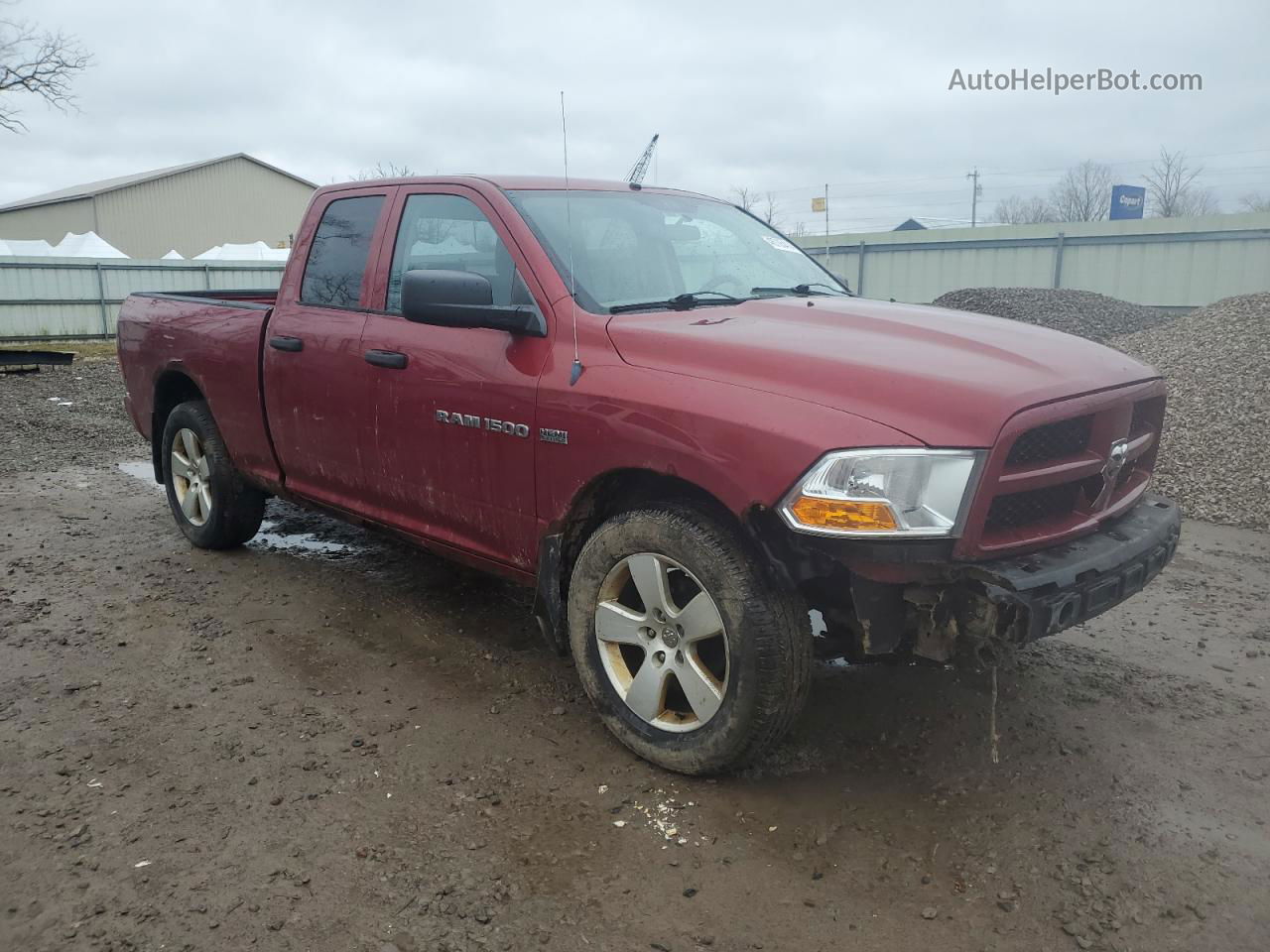 2012 Dodge Ram 1500 St Burgundy vin: 1C6RD7FT8CS264783