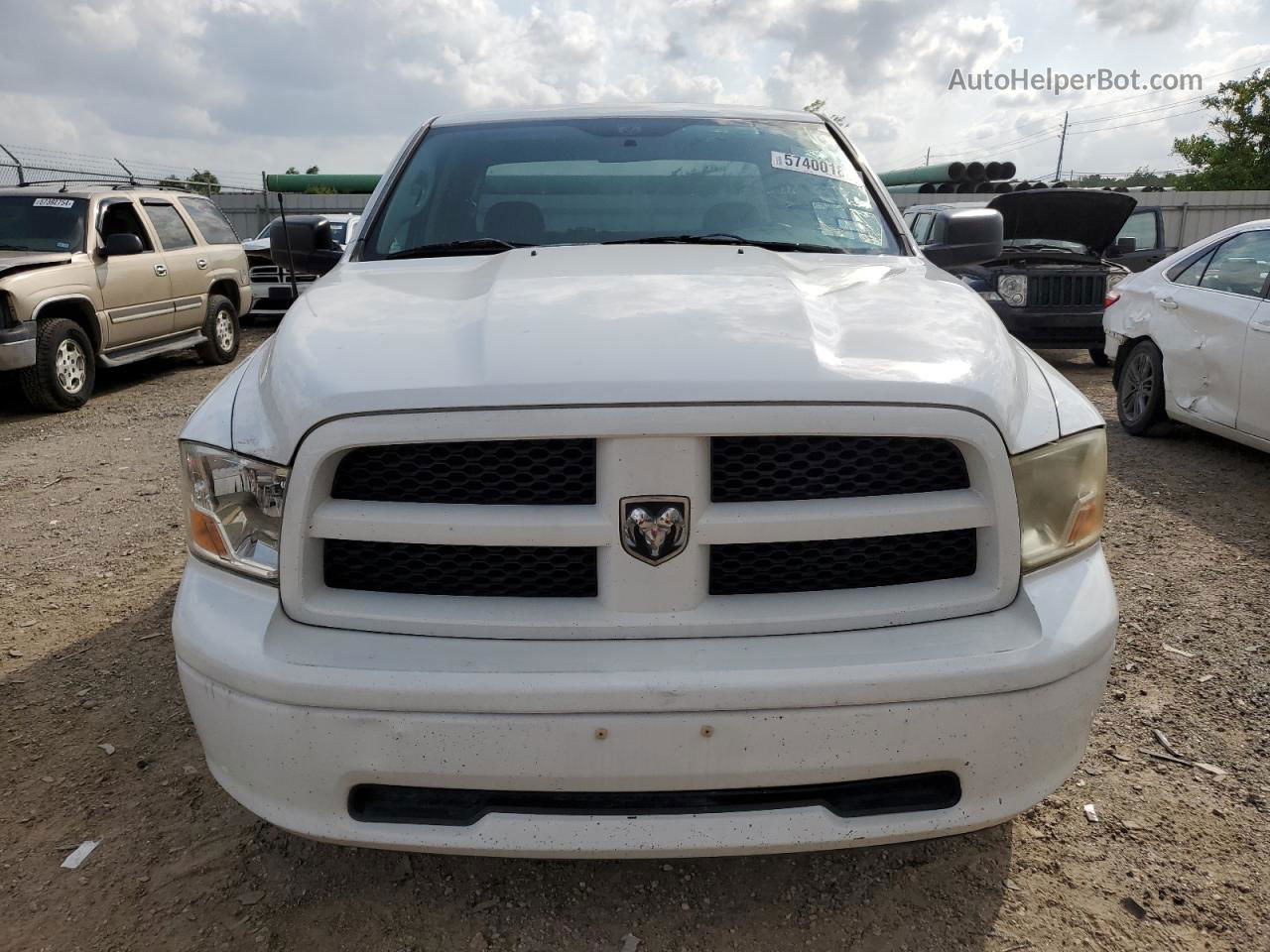 2012 Dodge Ram 1500 St White vin: 1C6RD7FTXCS231526