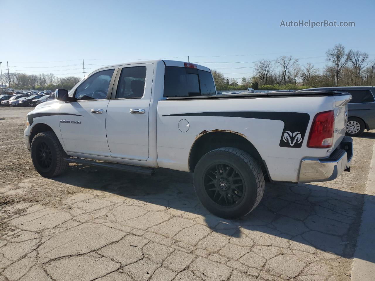 2012 Dodge Ram 1500 Slt White vin: 1C6RD7GP2CS136394