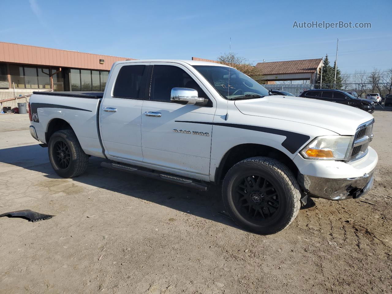 2012 Dodge Ram 1500 Slt White vin: 1C6RD7GP2CS136394