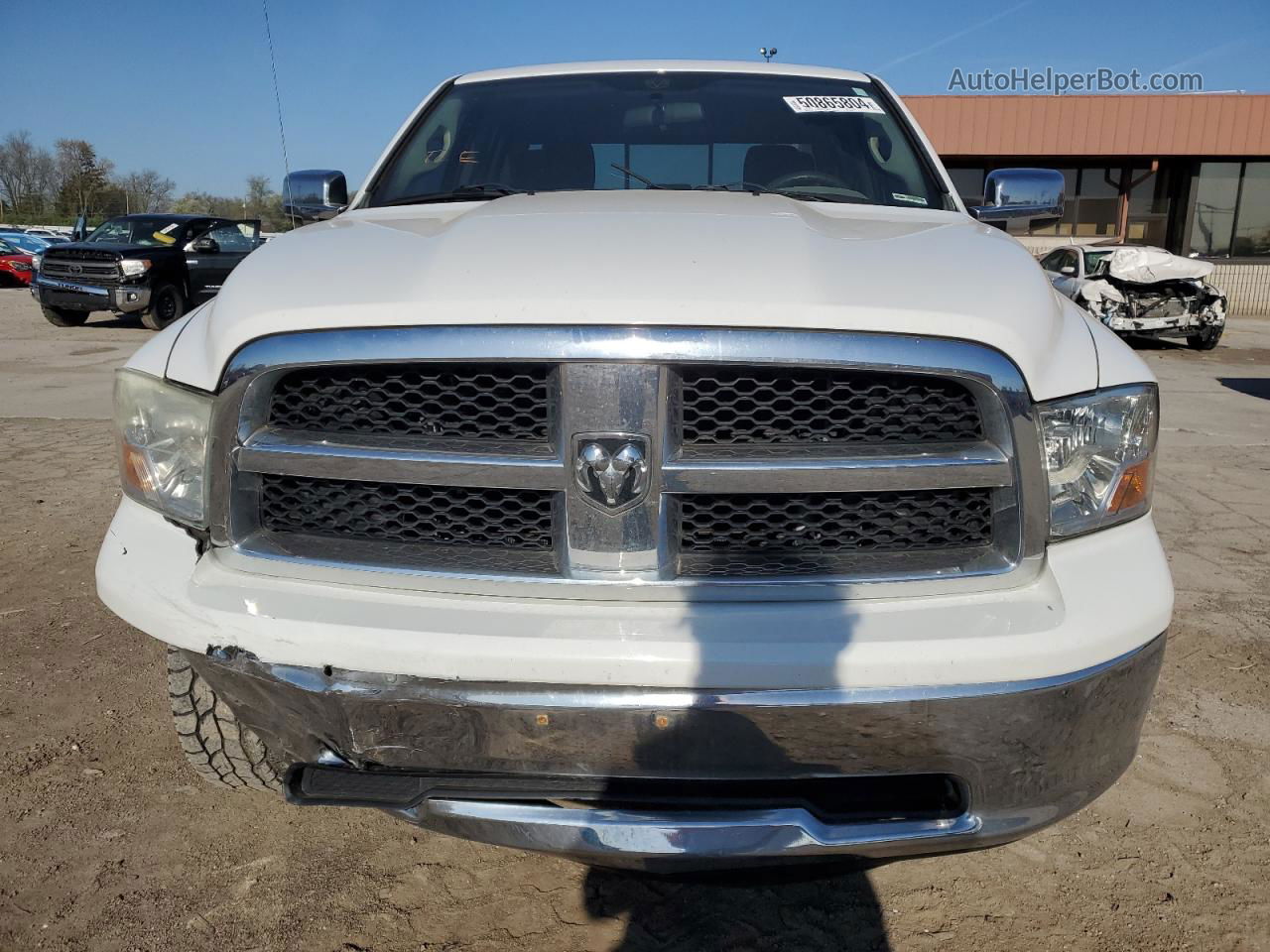 2012 Dodge Ram 1500 Slt White vin: 1C6RD7GP2CS136394