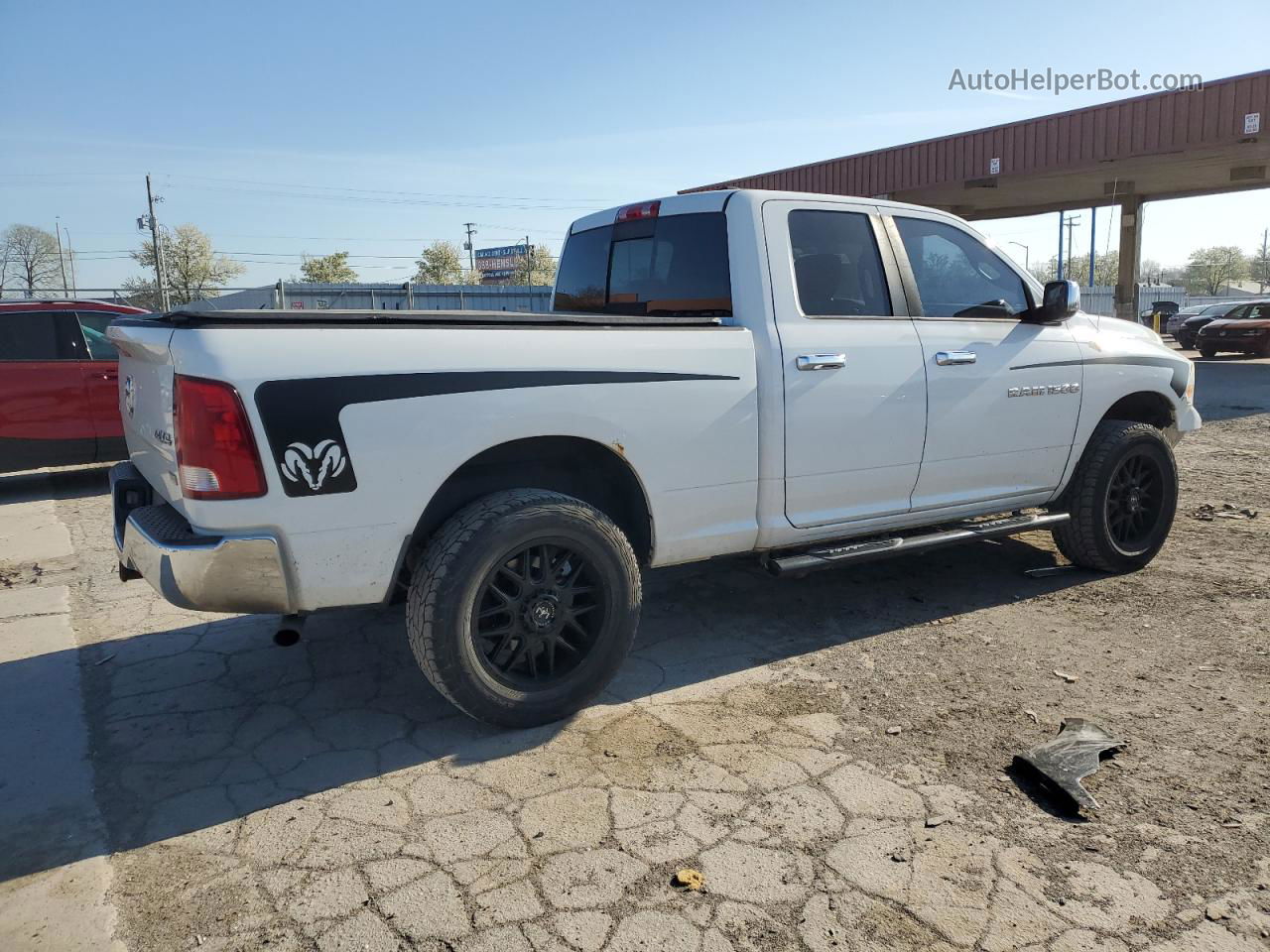 2012 Dodge Ram 1500 Slt White vin: 1C6RD7GP2CS136394