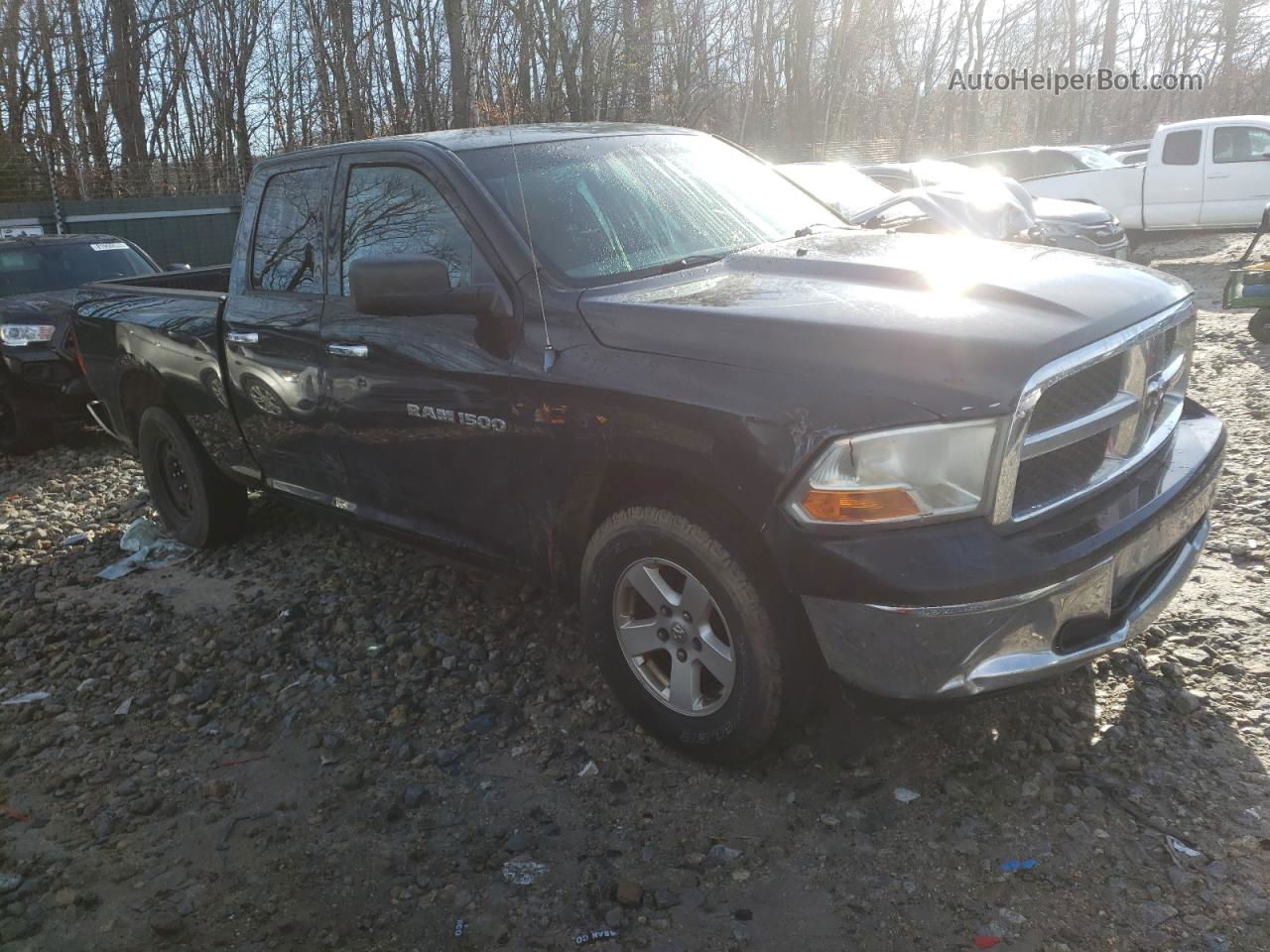 2012 Dodge Ram 1500 Slt Черный vin: 1C6RD7GP6CS139329