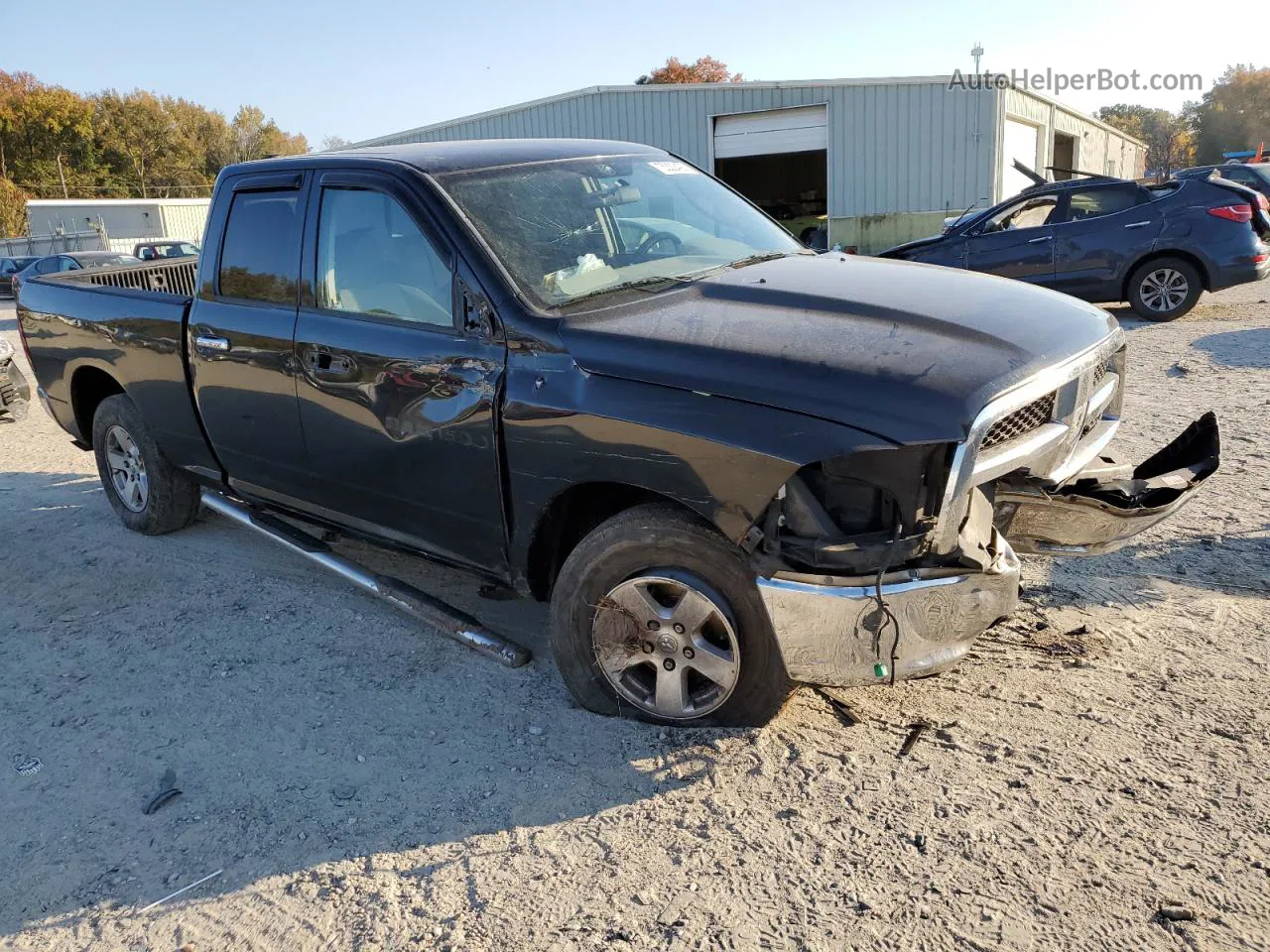 2012 Dodge Ram 1500 Slt Black vin: 1C6RD7GP7CS102046