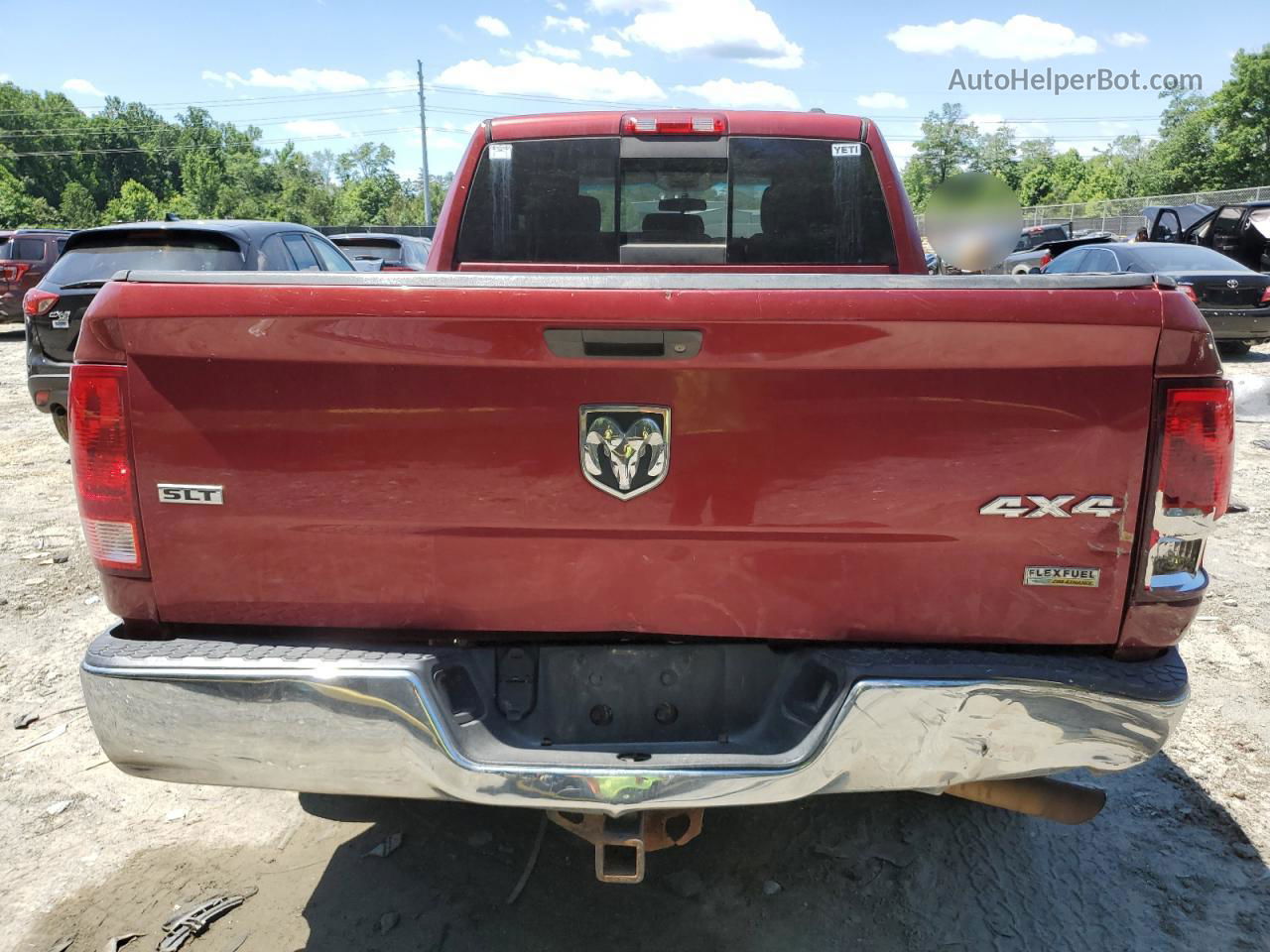 2012 Dodge Ram 1500 Slt Red vin: 1C6RD7GPXCS139236