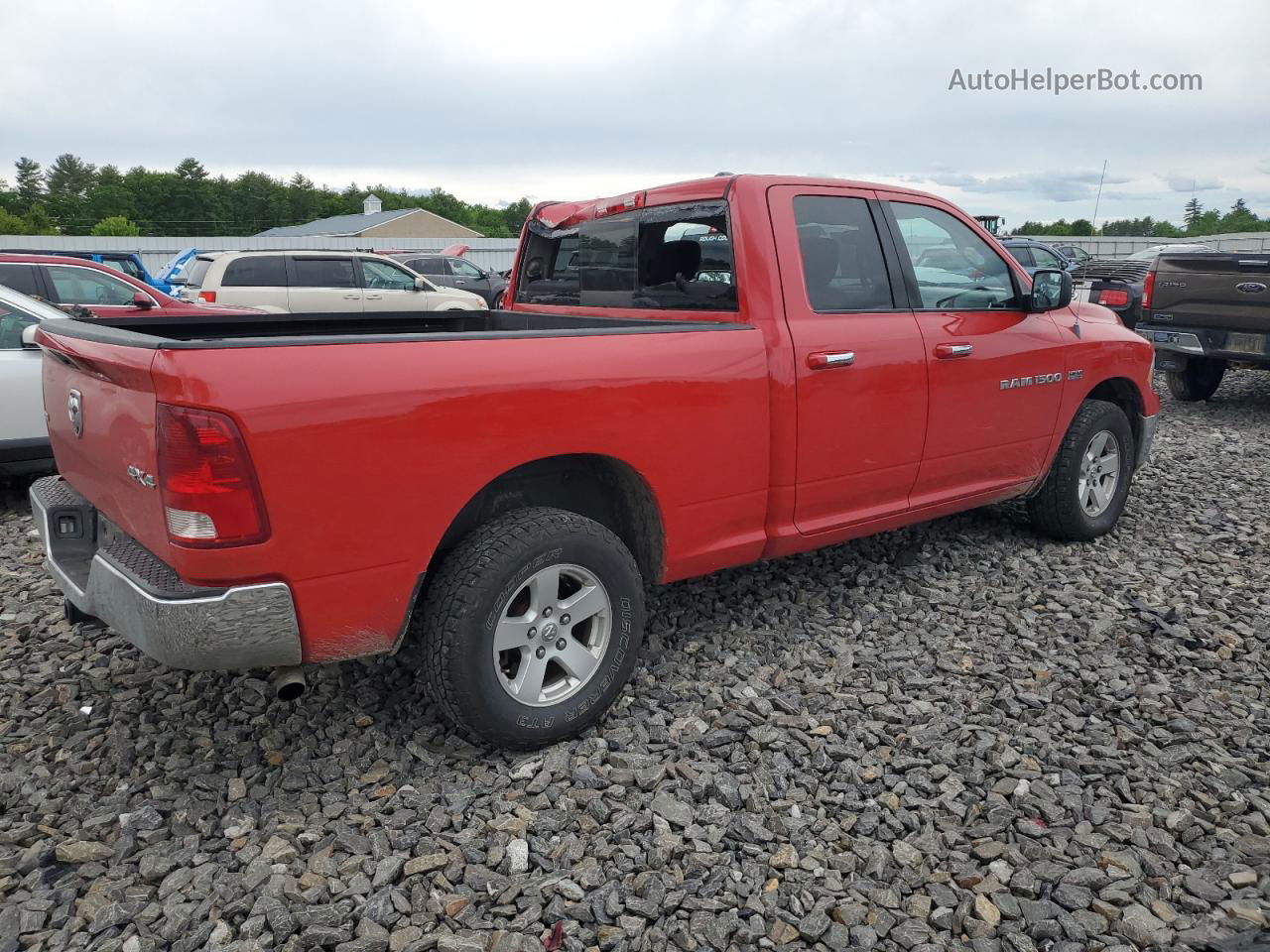 2012 Dodge Ram 1500 Slt Красный vin: 1C6RD7GT0CS114438