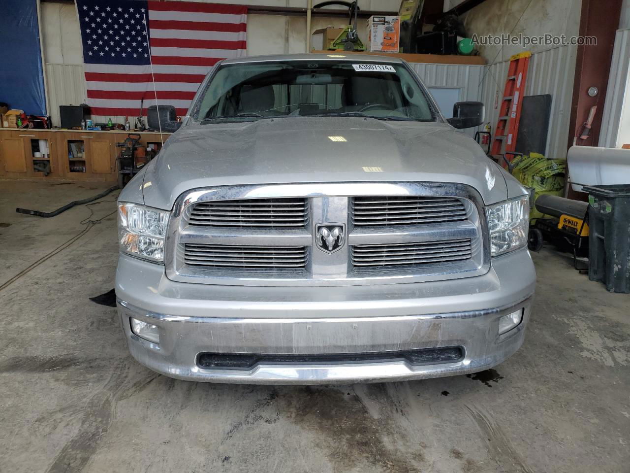 2012 Dodge Ram 1500 Slt Silver vin: 1C6RD7GT2CS305682