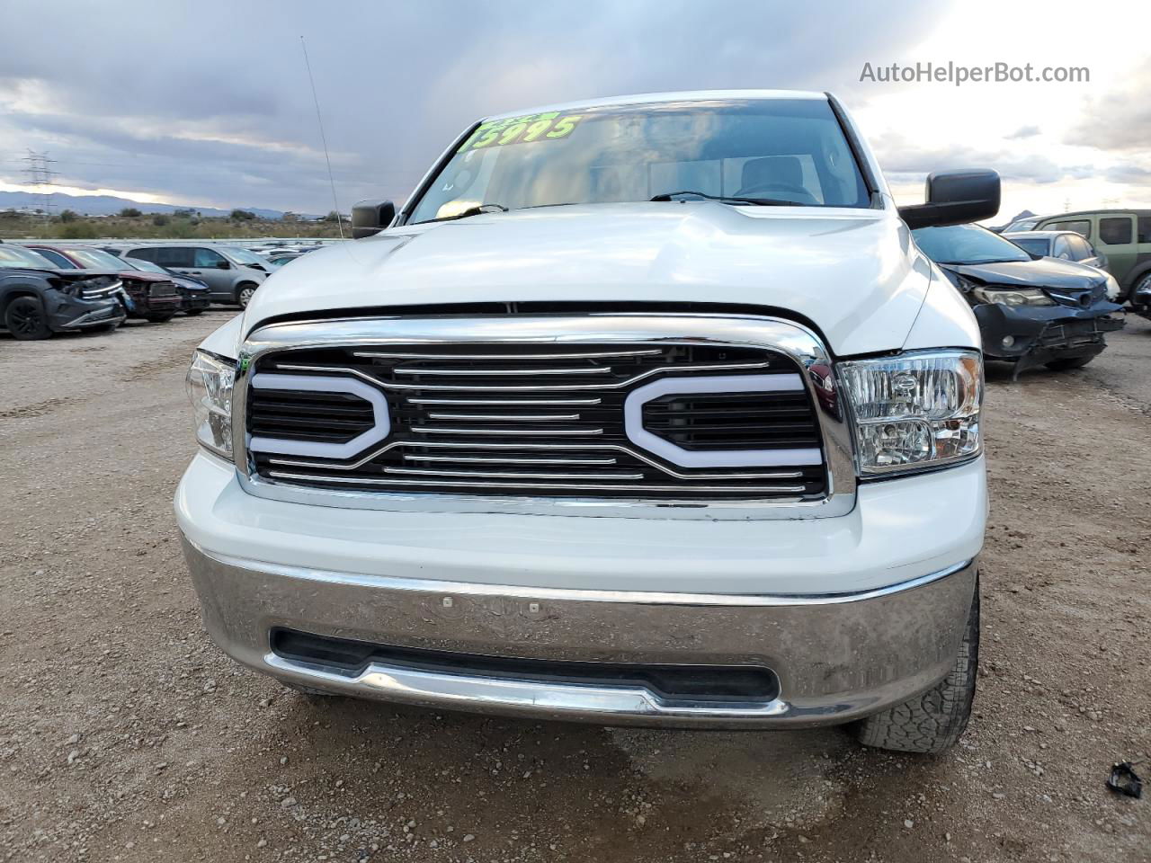 2012 Dodge Ram 1500 Slt White vin: 1C6RD7GT3CS308848