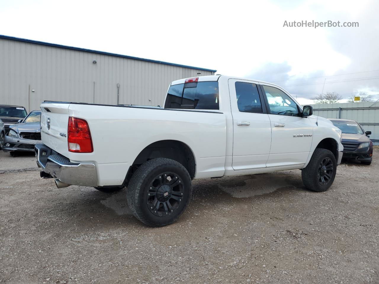 2012 Dodge Ram 1500 Slt White vin: 1C6RD7GT3CS308848