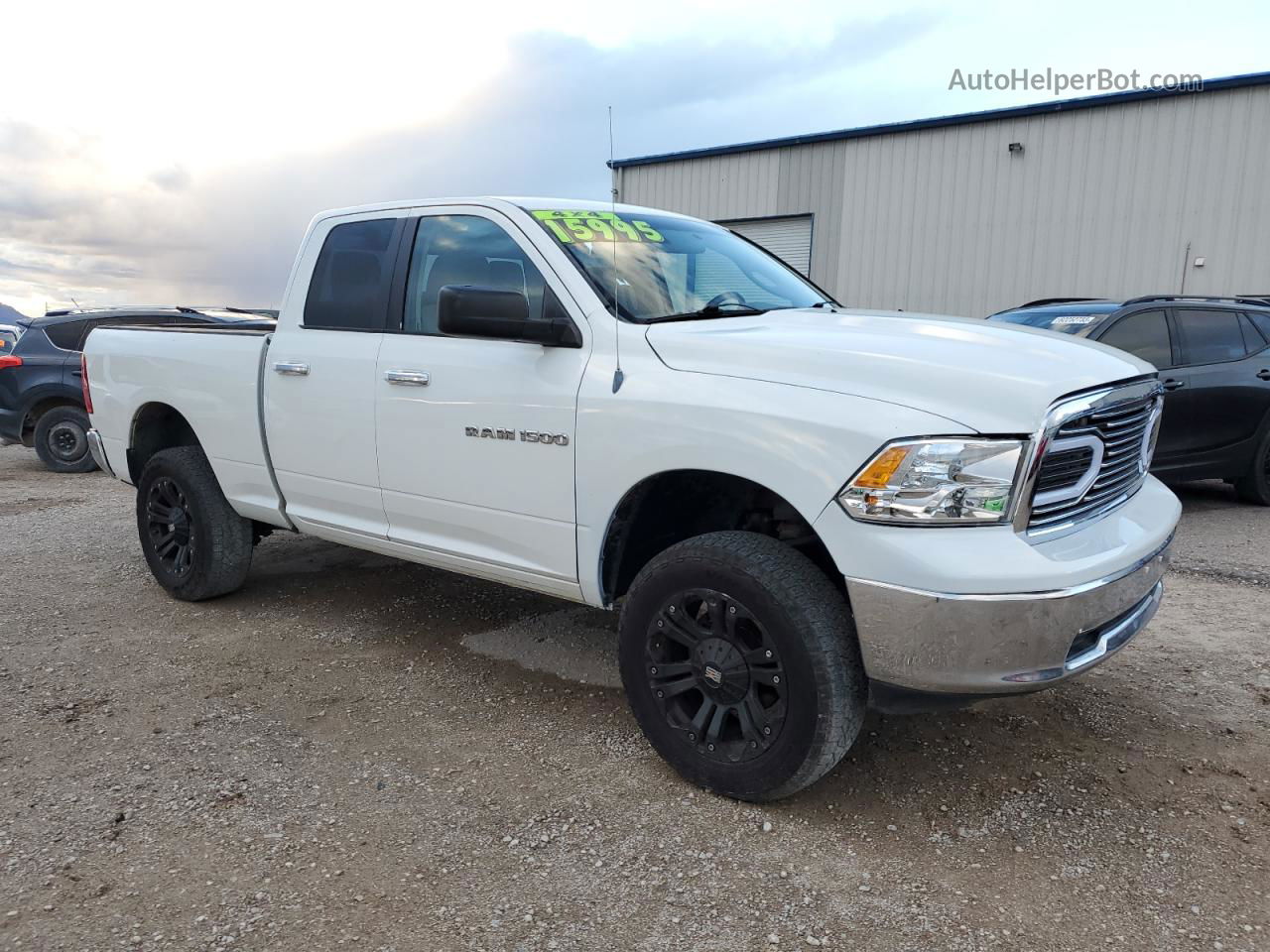 2012 Dodge Ram 1500 Slt White vin: 1C6RD7GT3CS308848