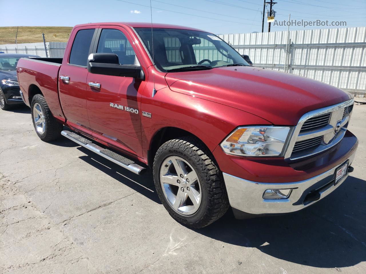 2012 Dodge Ram 1500 Slt Burgundy vin: 1C6RD7GT3CS339629