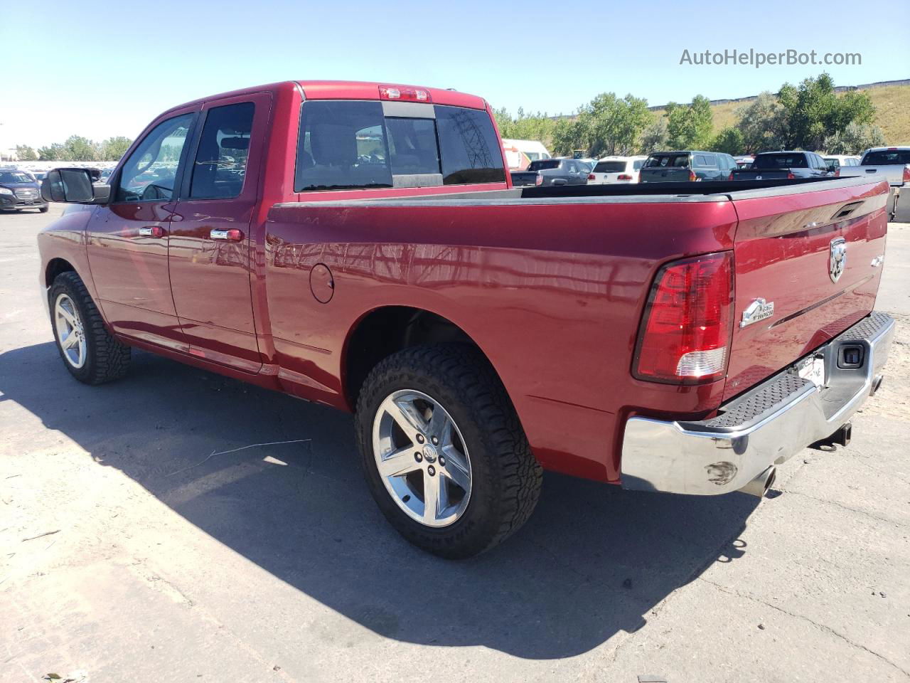 2012 Dodge Ram 1500 Slt Burgundy vin: 1C6RD7GT3CS339629