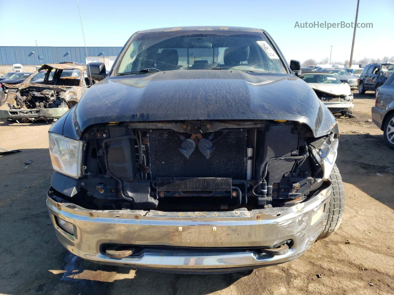 2012 Dodge Ram 1500 Slt Black vin: 1C6RD7GT5CS134913