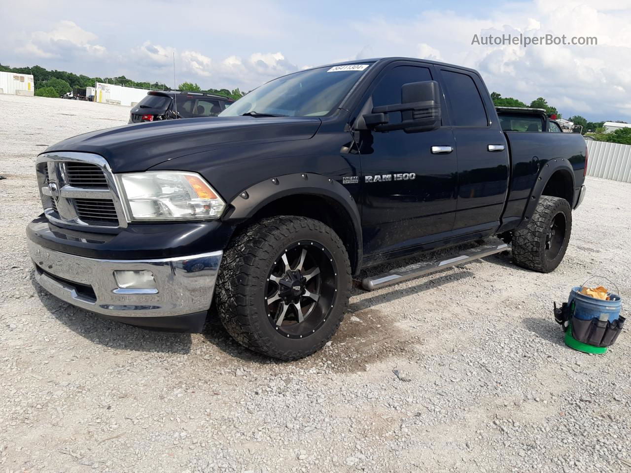 2012 Dodge Ram 1500 Slt Black vin: 1C6RD7GT5CS196439