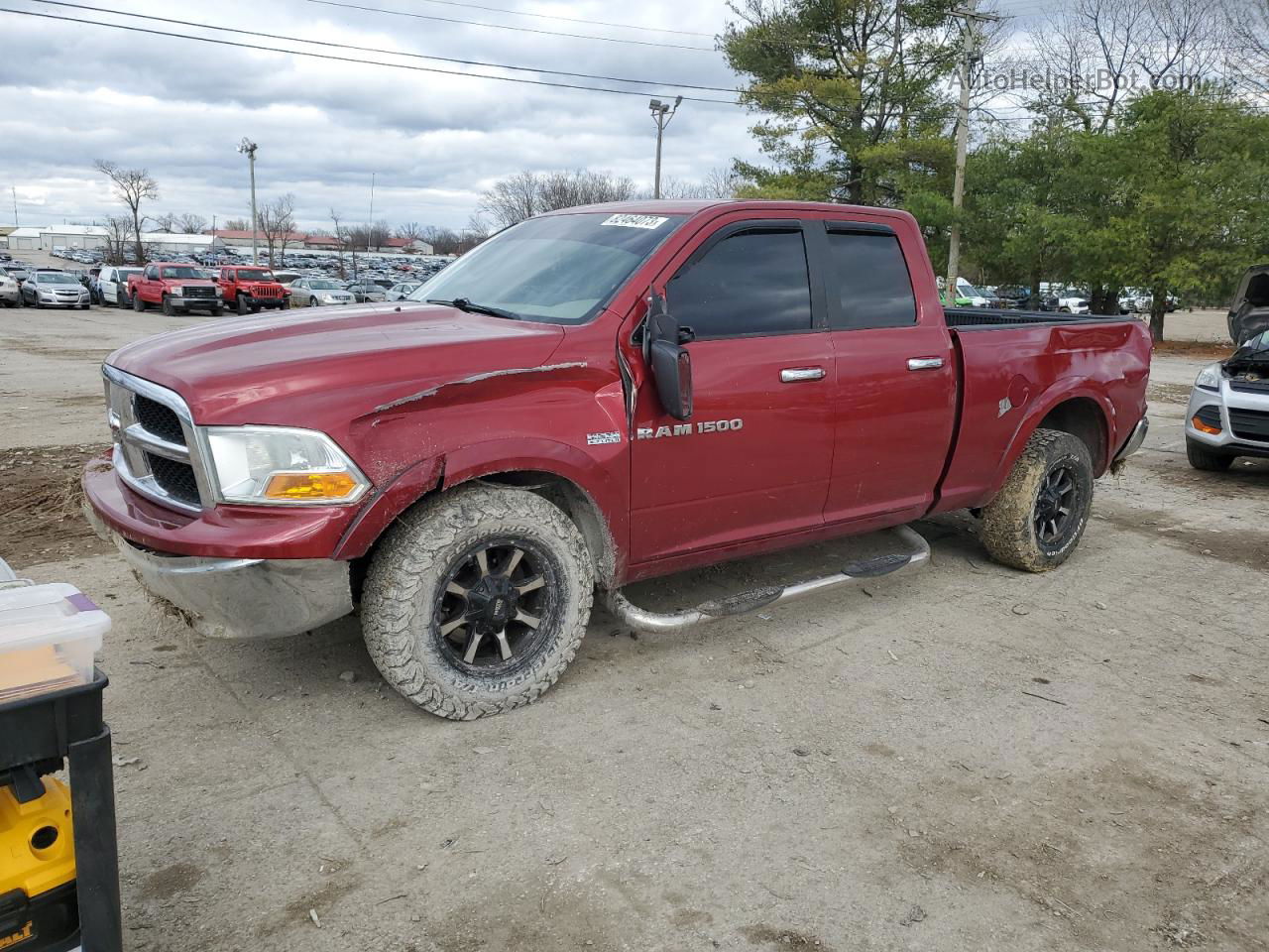 2012 Dodge Ram 1500 Slt Коричневый vin: 1C6RD7GT6CS141837