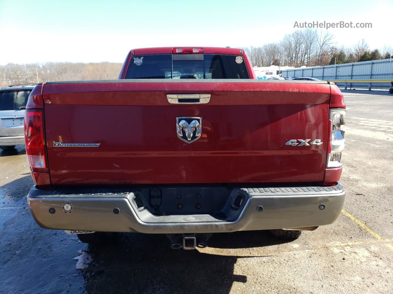 2012 Dodge Ram 1500 Slt Red vin: 1C6RD7GT8CS140754