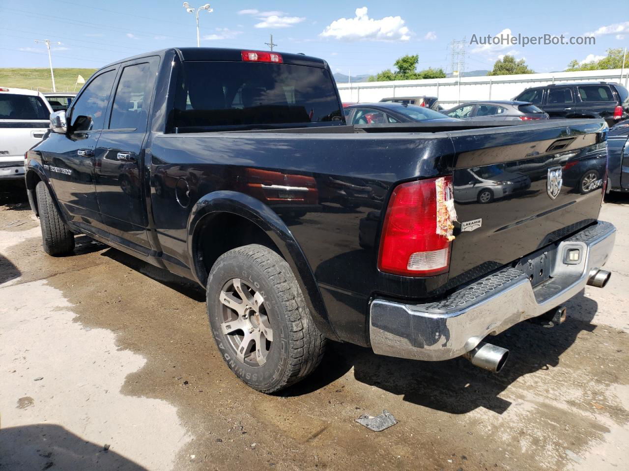 2012 Dodge Ram 1500 Laramie Черный vin: 1C6RD7JTXCS288560