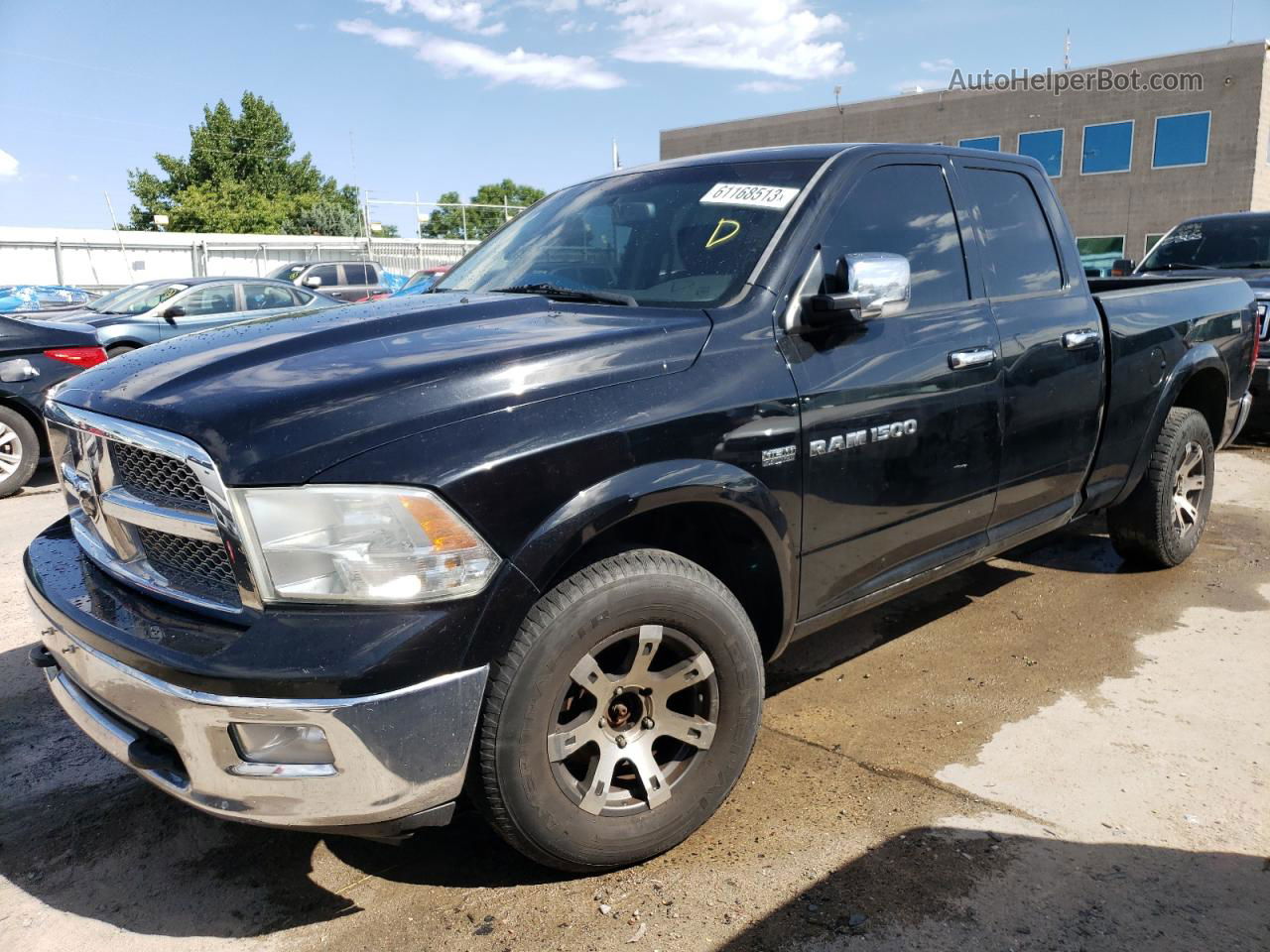 2012 Dodge Ram 1500 Laramie Черный vin: 1C6RD7JTXCS288560