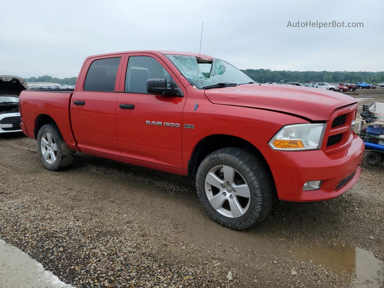 2012 Dodge Ram 1500 St Red vin: 1C6RD7KT8CS251974