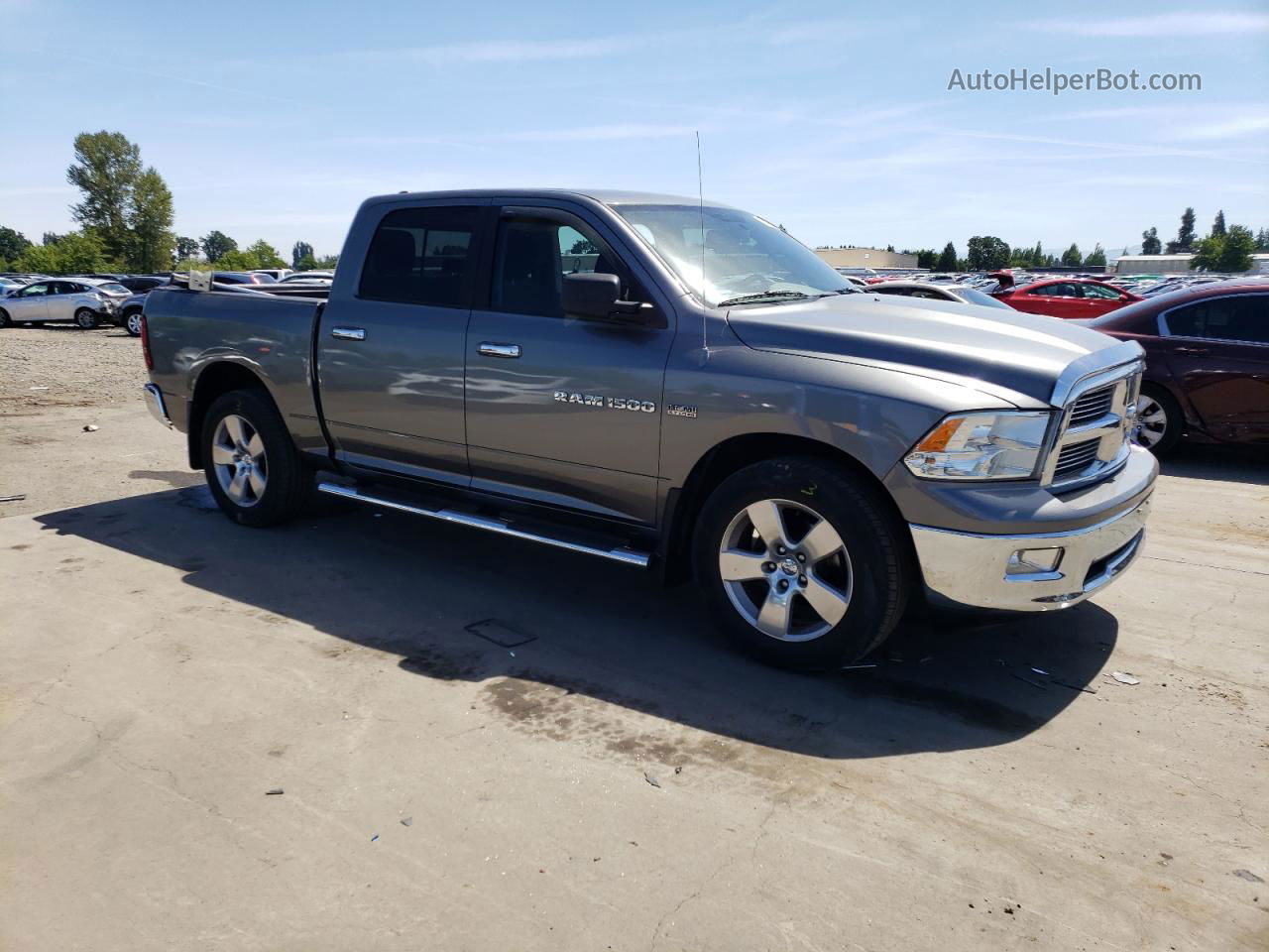 2012 Dodge Ram 1500 Slt Silver vin: 1C6RD7LT0CS339528