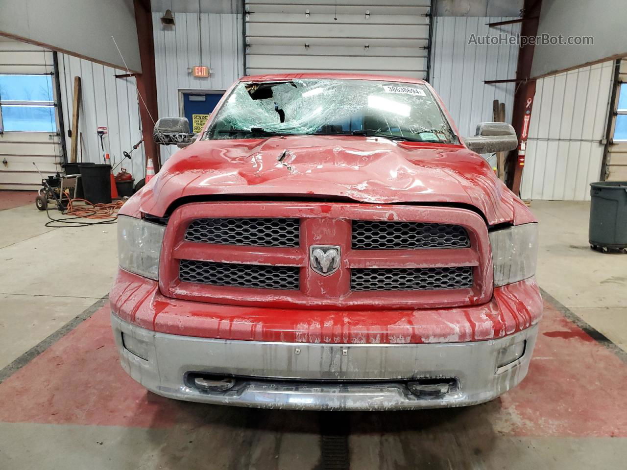 2012 Dodge Ram 1500 Slt Red vin: 1C6RD7LT2CS154655